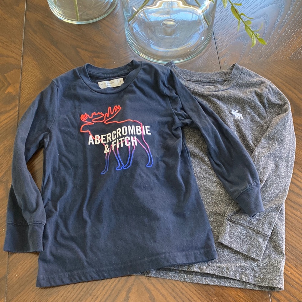 Set of 2 Abercrombie Boys Long Sleeve Tees
